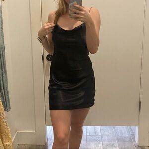 Double Zero Sleek Black Mini Dress